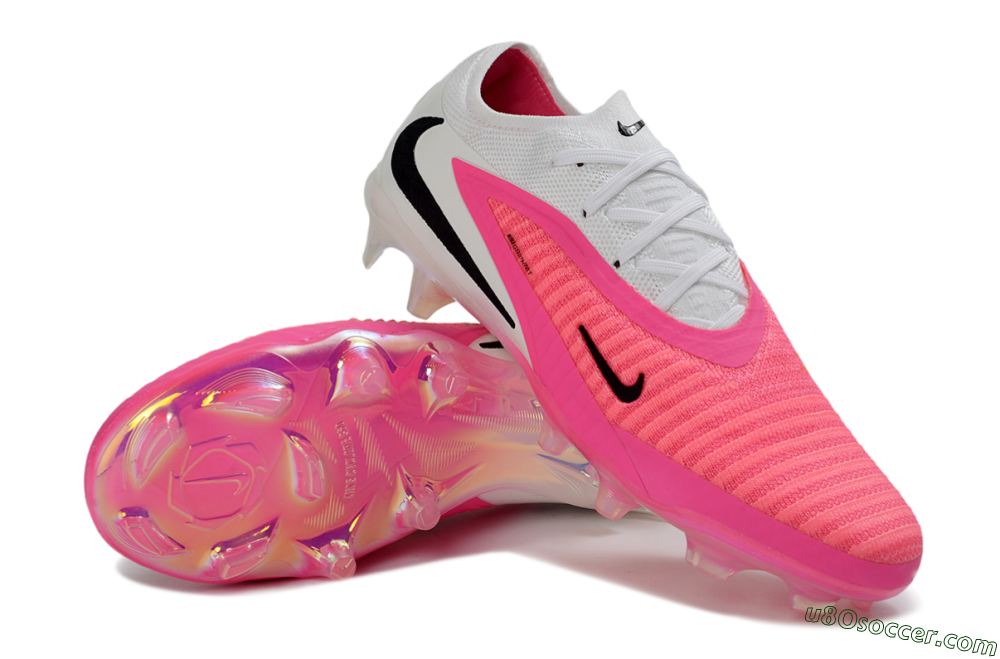 Nike Phantom 6 Elite Low FG Firm Ground Soccer Cleats - Pink/Electric Pink/White 3