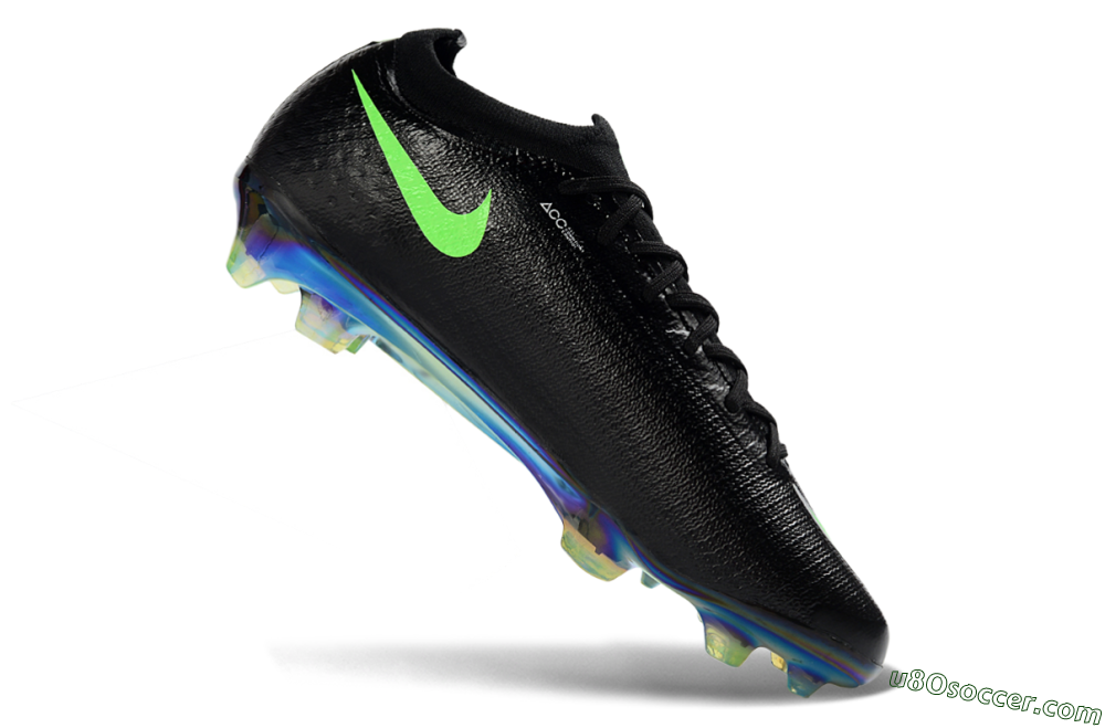 Nike Air Zoom Mercurial Vapor 17 Elite FG Firm Ground Soccer Cleats - Black/Neon Green/Iridencent 4