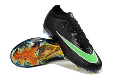 Nike Air Zoom Mercurial Vapor 17 Elite FG Firm Ground Soccer Cleats - Black/Neon Green/Iridencent