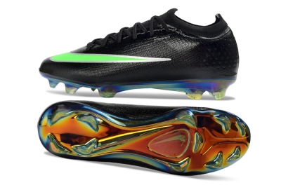 Nike Air Zoom Mercurial Vapor 17 Elite FG Firm Ground Soccer Cleats - Black/Neon Green/Iridencent