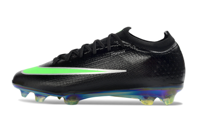 Nike Air Zoom Mercurial Vapor 17 Elite FG Firm Ground Soccer Cleats - Black/Neon Green/Iridencent
