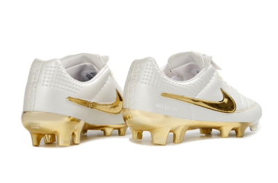Nike Tiempo Legend SE FG Firm Ground Soccer Cleats - White/Gold Metallic/White Pearl