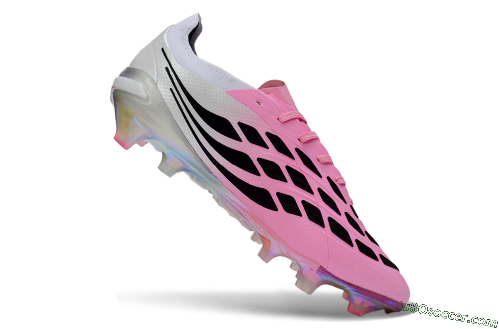 Adidas Predator 26 Elite FG Firm Ground Soccer Cleats - Pink/Electric Pink/Black 4