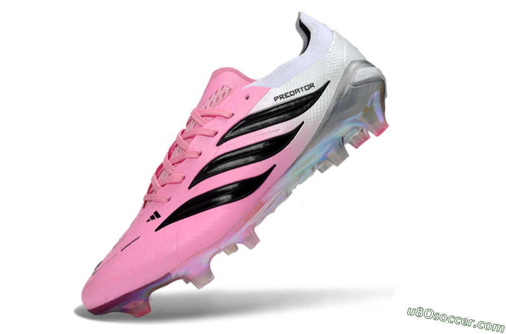Adidas Predator 26 Elite FG Firm Ground Soccer Cleats - Pink/Electric Pink/Black 5