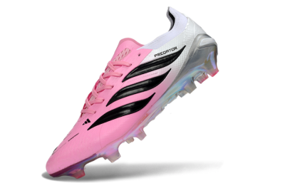 Adidas Predator 26 Elite FG Firm Ground Soccer Cleats - Pink/Electric Pink/Black