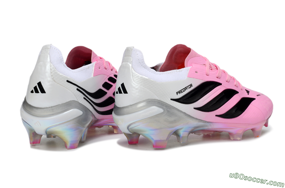 Adidas Predator 26 Elite FG Firm Ground Soccer Cleats - Pink/Electric Pink/Black 6
