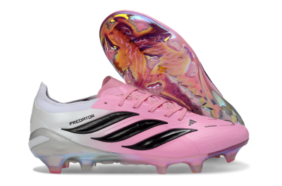 Adidas Predator 26 Elite FG Firm Ground Soccer Cleats - Pink/Electric Pink/Black