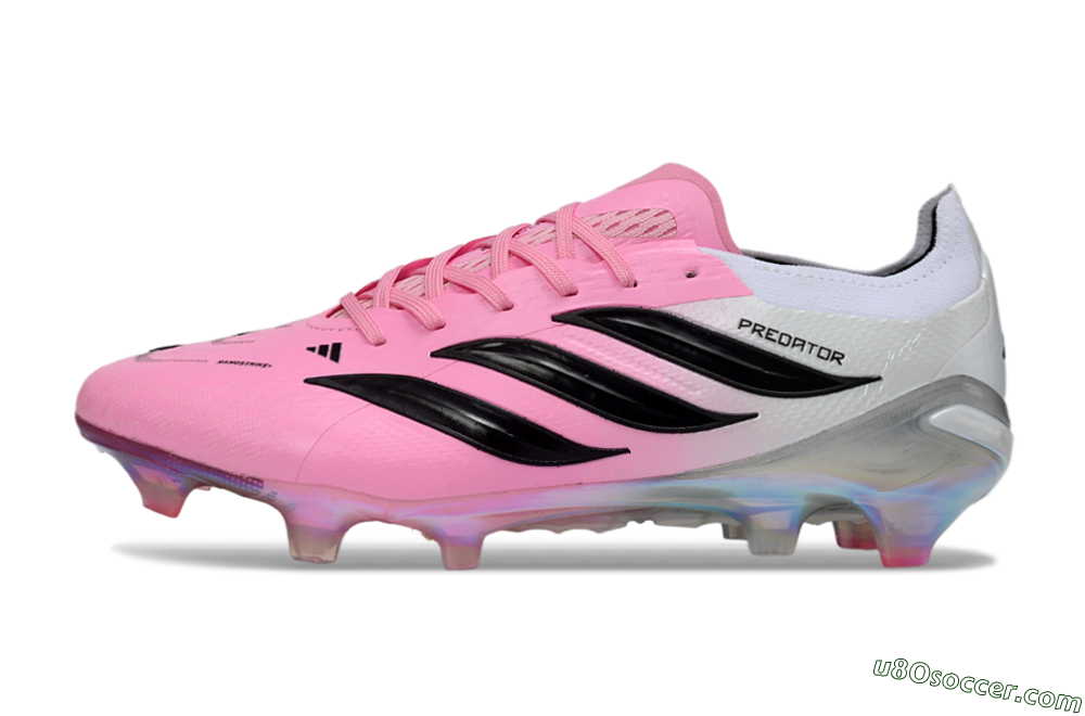 Adidas Predator 26 Elite FG Firm Ground Soccer Cleats - Pink/Electric Pink/Black 2