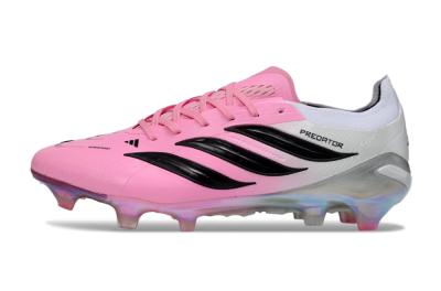 Adidas Predator 26 Elite FG Firm Ground Soccer Cleats - Pink/Electric Pink/Black