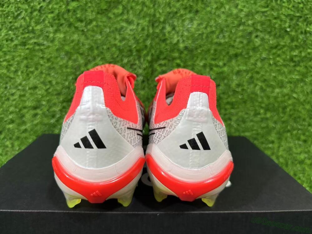 Adidas Predator 26 Elite Fold-Over Tongue FG Firm Ground Soccer Cleats - Red/Vibrant Red/Black