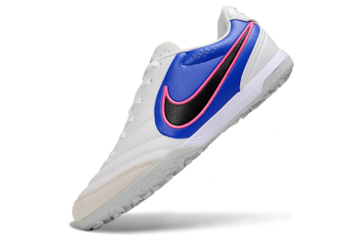 Nike Tiempo Legend 11 Elite TF Artificial Turf Soccer Shoes - White/Electric Blue/Neon Pink