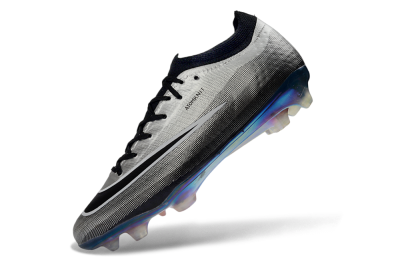 Nike Air Zoom Mercurial Vapor 17 Elite FG Firm Ground Soccer Cleats - Silver/Electric Blue/Shiny Black