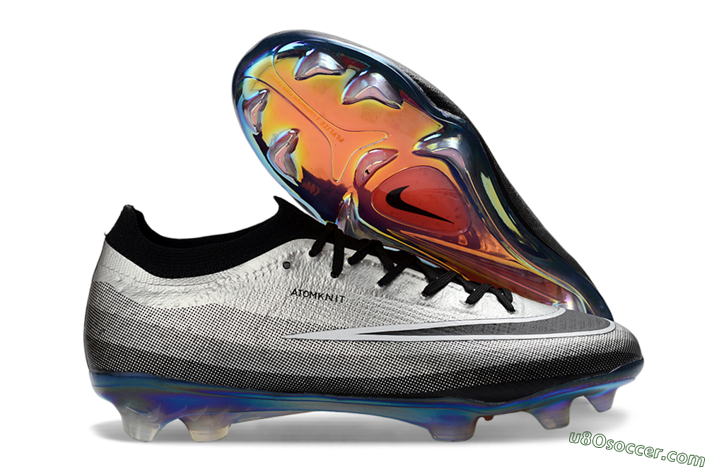 Nike Air Zoom Mercurial Vapor 17 Elite FG Firm Ground Soccer Cleats - Silver/Electric Blue/Shiny Black 1