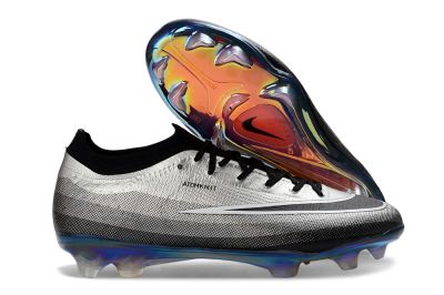 Nike Air Zoom Mercurial Vapor 17 Elite FG Firm Ground Soccer Cleats - Silver/Electric Blue/Shiny Black