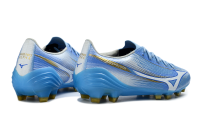 Mizuno Alpha 3 Elite FG Firm Ground Soccer Cleats - Blue/Sky Blue/Gold