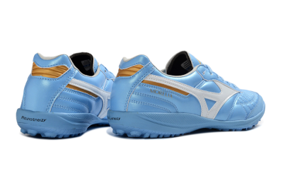 Mizuno Morelia Neo 4 TF Artificial Turf Soccer Shoes - Blue/Sky Blue/White