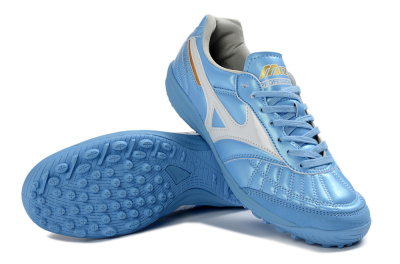 Mizuno Morelia Neo 4 TF Artificial Turf Soccer Shoes - Blue/Sky Blue/White