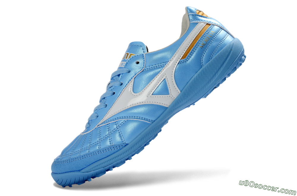 Mizuno Morelia Neo 4 TF Artificial Turf Soccer Shoes - Blue/Sky Blue/White 5