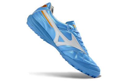 Mizuno Morelia Neo 4 TF Artificial Turf Soccer Shoes - Blue/Sky Blue/White