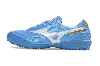 Mizuno Morelia Neo 4 TF Artificial Turf Soccer Shoes - Blue/Sky Blue/White
