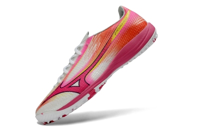 Mizuno Alpha 3 Elite TF Artificial Turf Soccer Shoes - Pink/Vibrant Pink/Neon Orange