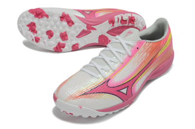 Mizuno Alpha 3 Elite TF Artificial Turf Soccer Shoes - Pink/Vibrant Pink/Neon Orange