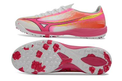 Mizuno Alpha 3 Elite TF Artificial Turf Soccer Shoes - Pink/Vibrant Pink/Neon Orange
