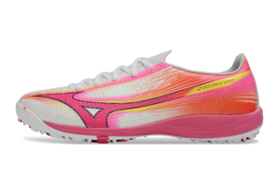 Mizuno Alpha 3 Elite TF Artificial Turf Soccer Shoes - Pink/Vibrant Pink/Neon Orange