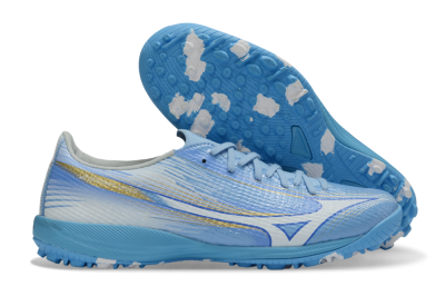 Mizuno Alpha 3 Elite TF Artificial Turf Soccer Shoes - Blue/Sky Blue/White