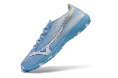 Mizuno Alpha 3 Elite TF Artificial Turf Soccer Shoes - Blue/Sky Blue/White