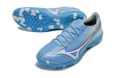 Mizuno Alpha 3 Elite TF Artificial Turf Soccer Shoes - Blue/Sky Blue/White