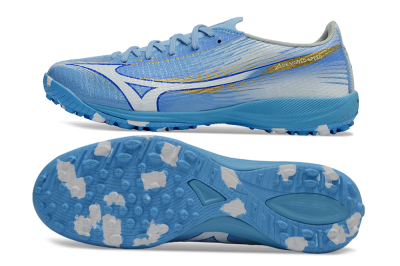 Mizuno Alpha 3 Elite TF Artificial Turf Soccer Shoes - Blue/Sky Blue/White
