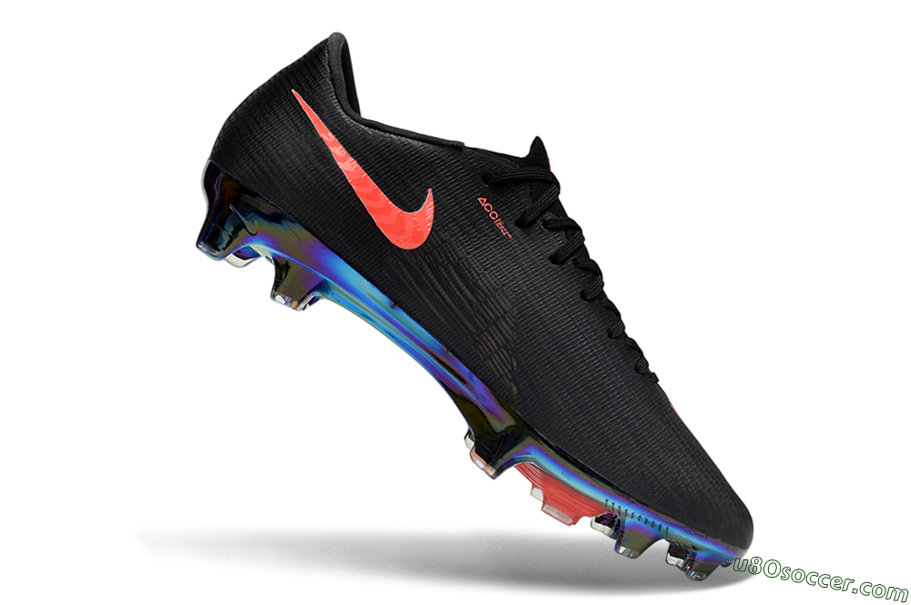 Nike Air Zoom Mercurial Superfly 11 FG Firm Ground Soccer Cleats - Black/Neon Coral/Rainbow Reflective 4
