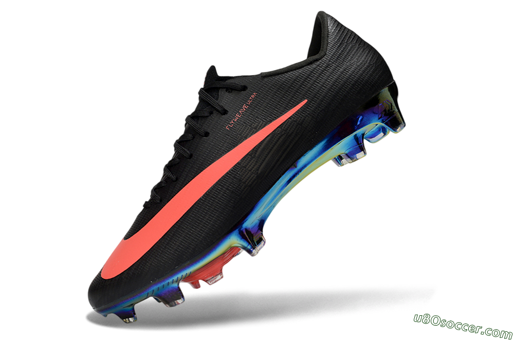 Nike Air Zoom Mercurial Superfly 11 FG Firm Ground Soccer Cleats - Black/Neon Coral/Rainbow Reflective 5