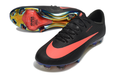 Nike Air Zoom Mercurial Superfly 11 FG Firm Ground Soccer Cleats - Black/Neon Coral/Rainbow Reflective