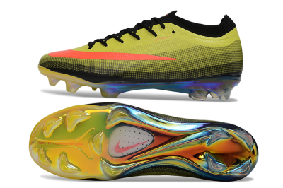 Nike Air Zoom Mercurial Vapor 17 Elite FG Firm Ground Soccer Cleats - Yellow/Electric Yellow/Fiery Coral