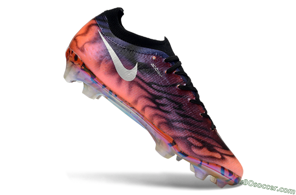 Nike Air Zoom Mercurial Vapor 17 Elite FG Firm Ground Soccer Cleats - Orange/Flamingo Pink/Black Violet 4