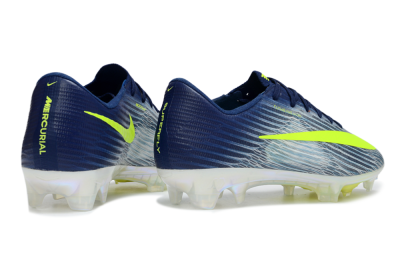 Nike Air Zoom Mercurial Superfly 11 FG Firm Ground Soccer Cleats - Blue/Highlighter Yellow/Steel Grey