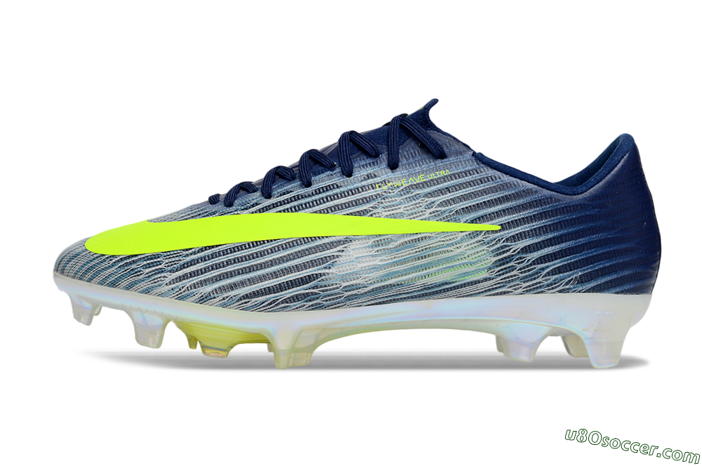 Nike Air Zoom Mercurial Superfly 11 FG Firm Ground Soccer Cleats - Blue/Highlighter Yellow/Steel Grey 2
