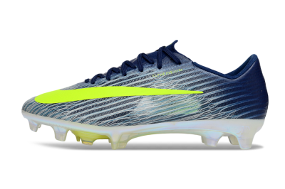 Nike Air Zoom Mercurial Superfly 11 FG Firm Ground Soccer Cleats - Blue/Highlighter Yellow/Steel Grey