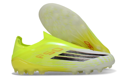 Adidas F50 Elite Laceless AG Artificial Grass Soccer Cleats - Yellow/Electric Lime/Black
