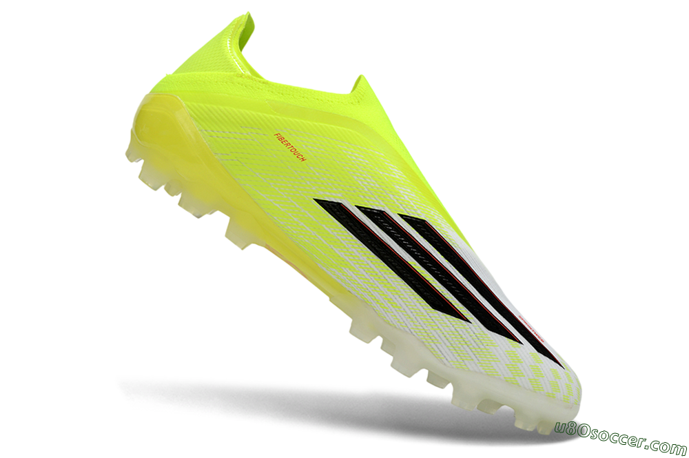 Adidas F50 Elite Laceless AG Artificial Grass Soccer Cleats - Yellow/Electric Lime/Black 4