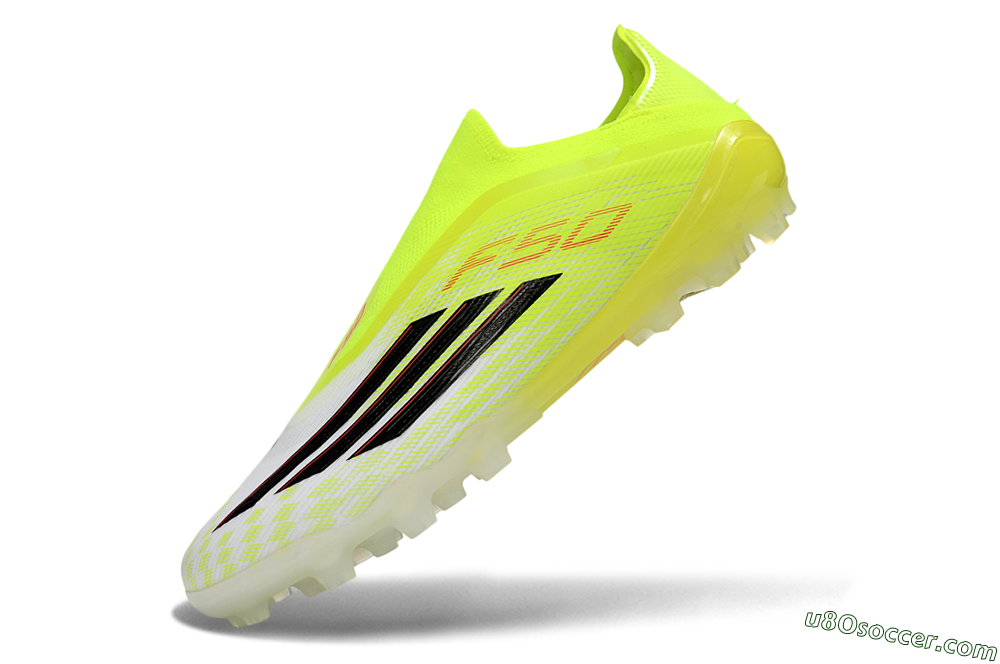Adidas F50 Elite Laceless AG Artificial Grass Soccer Cleats - Yellow/Electric Lime/Black 5