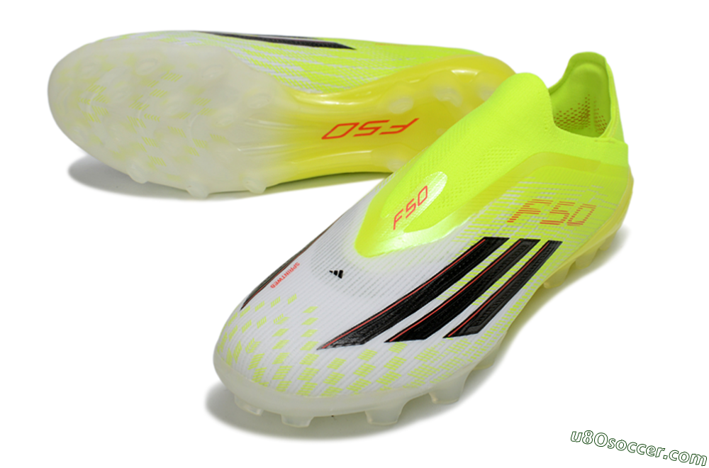 Adidas F50 Elite Laceless AG Artificial Grass Soccer Cleats - Yellow/Electric Lime/Black 3