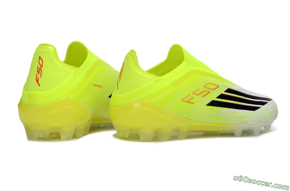Adidas F50 Elite Laceless AG Artificial Grass Soccer Cleats - Yellow/Electric Lime/Black 6