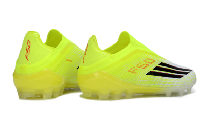 Adidas F50 Elite Laceless AG Artificial Grass Soccer Cleats - Yellow/Electric Lime/Black