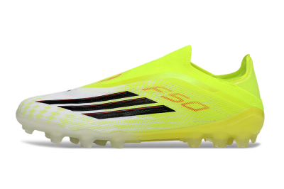 Adidas F50 Elite Laceless AG Artificial Grass Soccer Cleats - Yellow/Electric Lime/Black