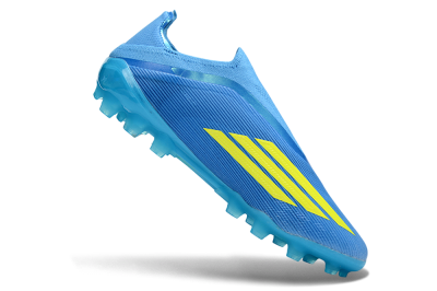 Adidas F50 Elite Laceless AG Artificial Grass Soccer Cleats - Blue/Vibrant Blue/Electric Yellow