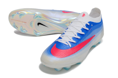 Nike Air Zoom Mercurial Vapor 17 Elite FG Firm Ground Soccer Cleats - Blue/Vibrant Pink/Icy White