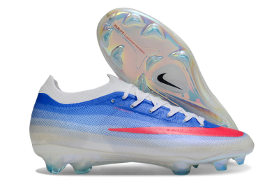 Nike Air Zoom Mercurial Vapor 17 Elite FG Firm Ground Soccer Cleats - Blue/Vibrant Pink/Icy White